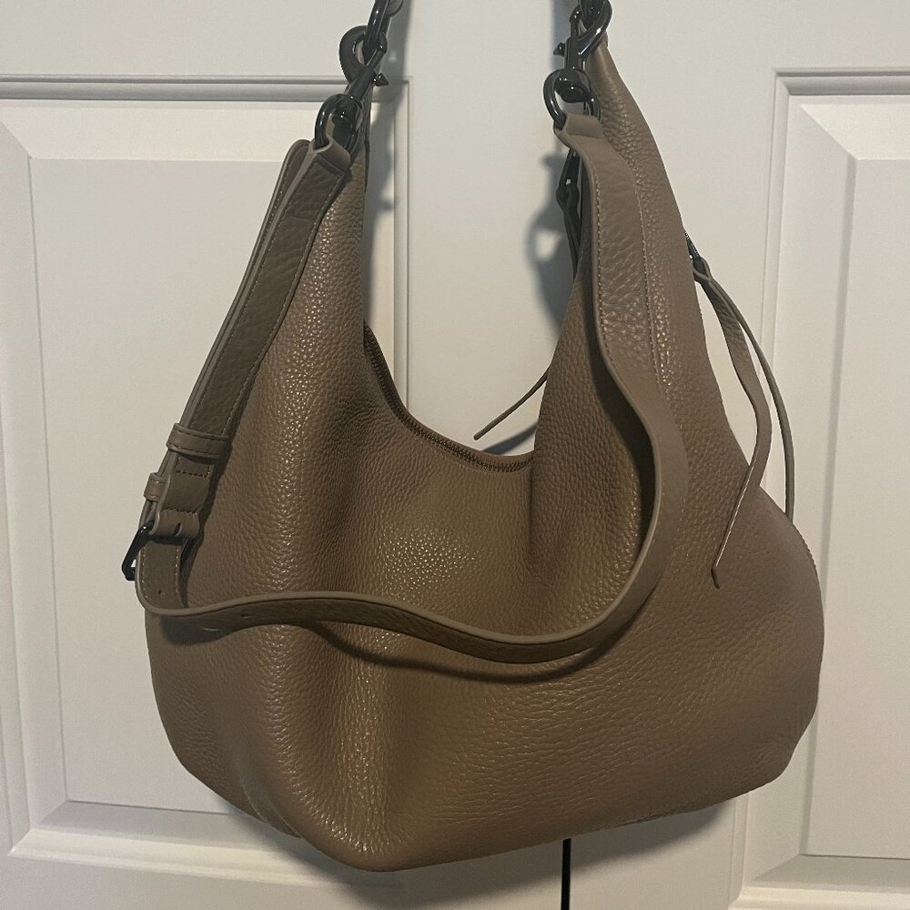 Rebecca Minkoff Taupe  Leather Hobo Bag